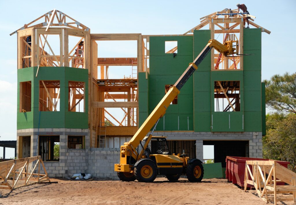 new home construction on land bought using fha loan